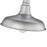 Millennium Lighting Milltown 1 Light Outdoor Pendant, Galvanized