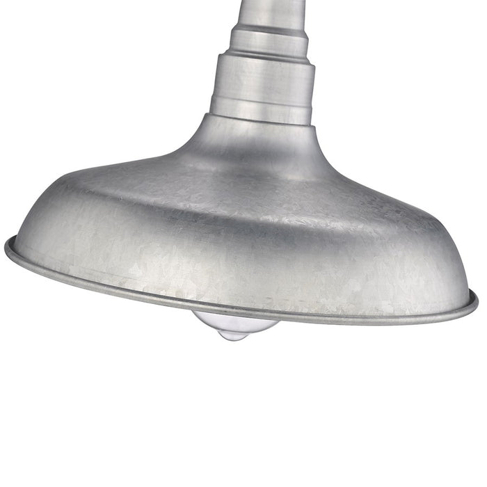 Millennium Lighting Milltown 1 Light Outdoor Pendant, Galvanized