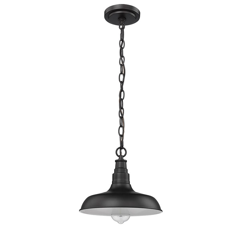 Millennium Lighting Milltown 1Lt Outdoor Hanging Lantern, Black