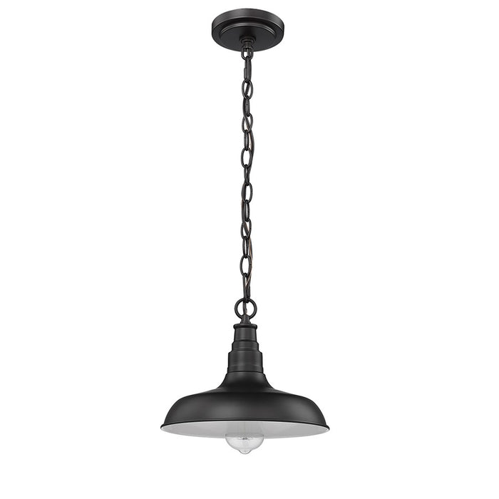 Millennium Lighting Milltown 1Lt Outdoor Hanging Lantern, Black