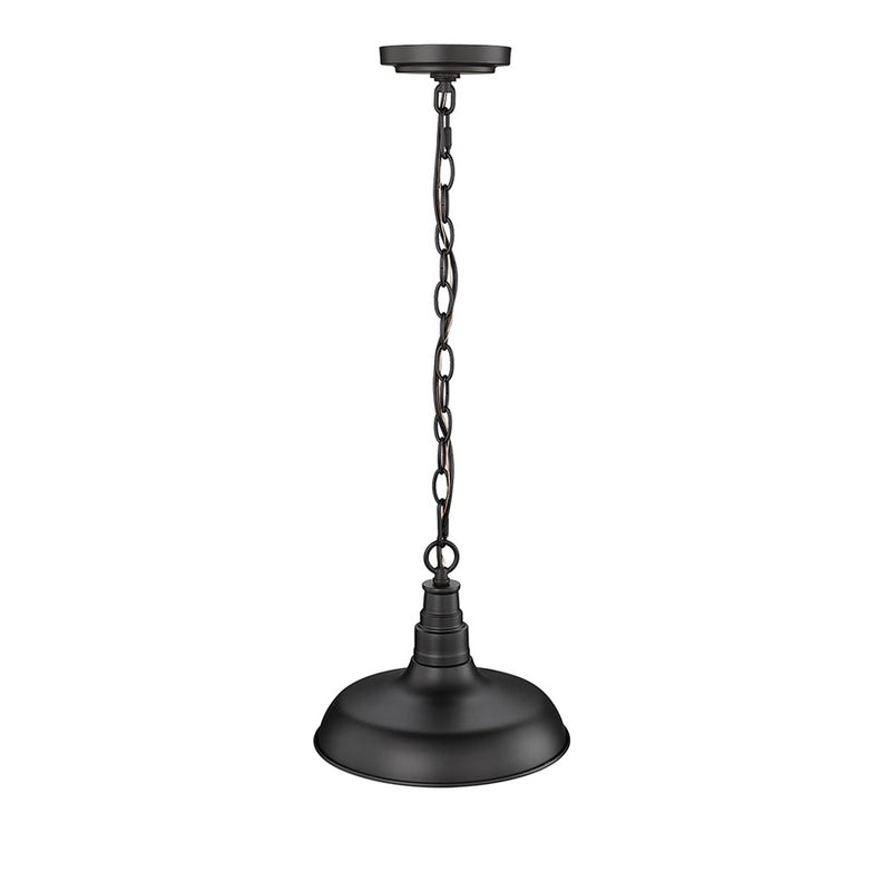 Millennium Lighting Milltown 1Lt Outdoor Hanging Lantern, Black