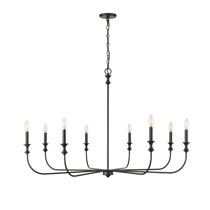 Millennium Lighting Savanne 8Lt Chandelier, Black - 29608-MB
