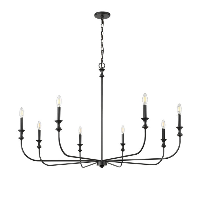 Millennium Lighting Savanne 8Lt Chandelier, Black