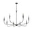 Millennium Lighting Savanne 8Lt Chandelier, Black
