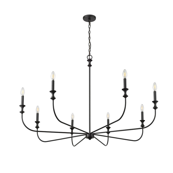 Millennium Lighting Savanne 8Lt Chandelier, Black
