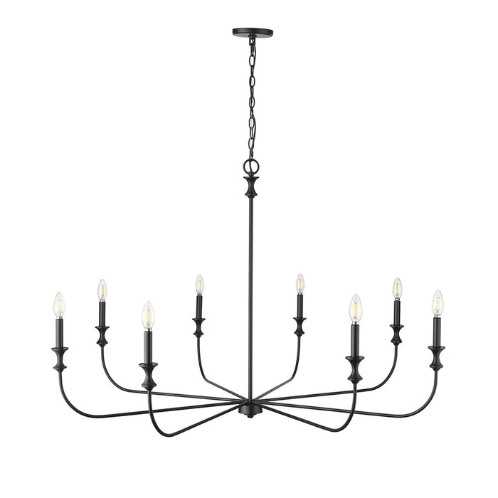 Millennium Lighting Savanne 8Lt Chandelier, Black