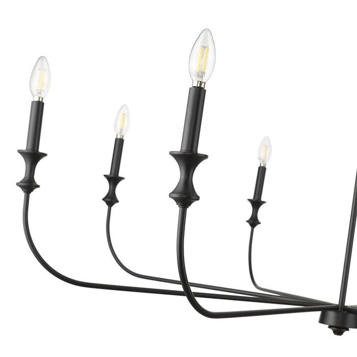 Millennium Lighting Savanne 8Lt Chandelier, Black