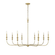 Millennium Lighting Savanne 8Lt Chandelier, Vintage Brass - 29608-VB