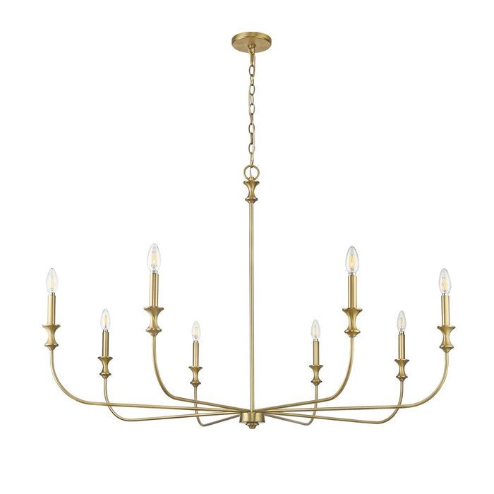 Millennium Lighting Savanne 8Lt Chandelier, Vintage Brass