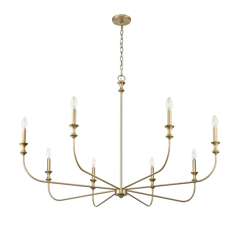 Millennium Lighting Savanne 8Lt Chandelier, Vintage Brass