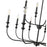 Millennium Lighting Savanne 12Lt Chandelier, Black