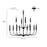 Millennium Lighting Savanne 12Lt Chandelier, Black