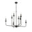 Millennium Lighting Freesia 8 Light Chandelier, Matte Black