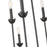 Millennium Lighting Freesia 8 Light Chandelier, Matte Black