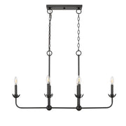 Millennium Lighting Freesia 6 Light 23" Chandelier, Matte Black - 29806-MB