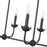 Millennium Lighting Freesia 6 Light 23" Chandelier, Matte Black