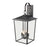 Millennium Lighting Fetterton 4Lt Outdoor Wall Sconce, Black/Clear