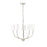 Millennium Lighting Kandor 5Lt Chandelier, Nickel/White Fabric - 29905-BN