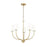 Millennium Lighting Kandor 5Lt Chandelier, Vintage Brass