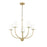 Millennium Lighting Kandor 5Lt Chandelier, Vintage Brass