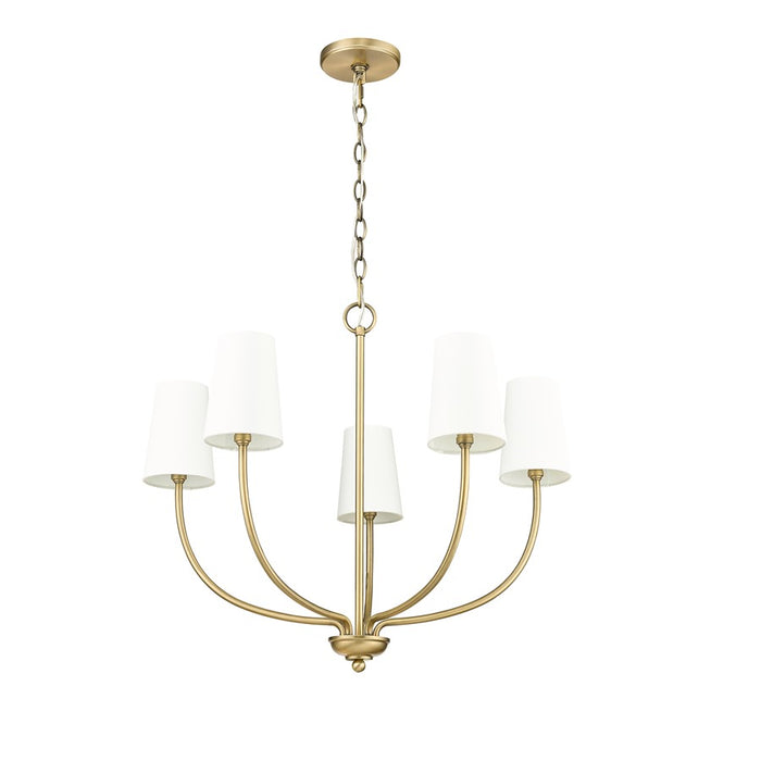 Millennium Lighting Kandor 5Lt Chandelier, Vintage Brass