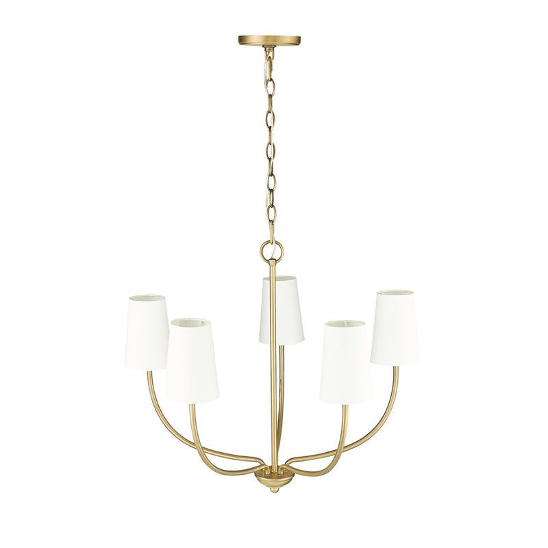 Millennium Lighting Kandor 5Lt Chandelier, Vintage Brass