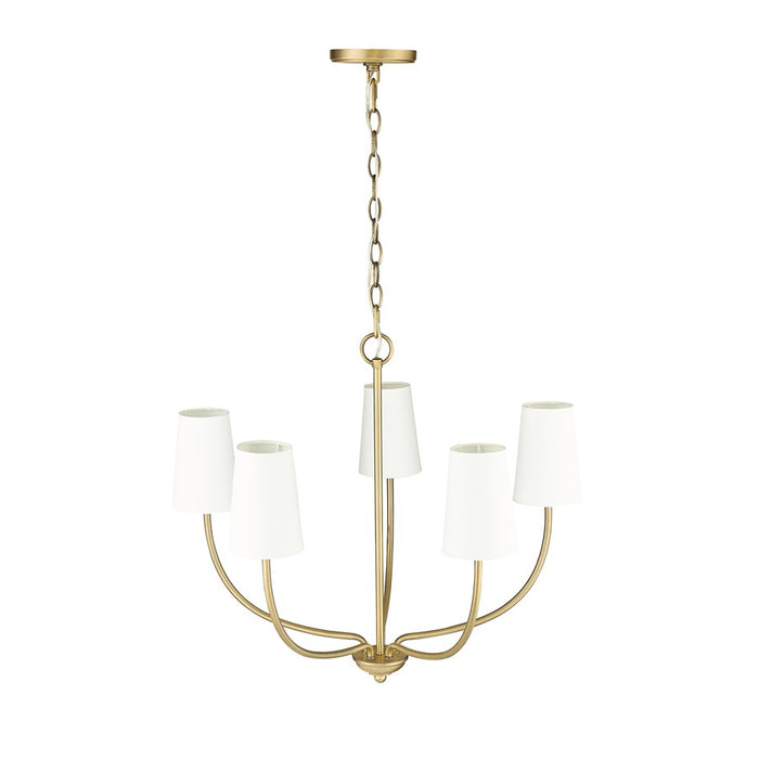 Millennium Lighting Kandor 5Lt Chandelier, Vintage Brass