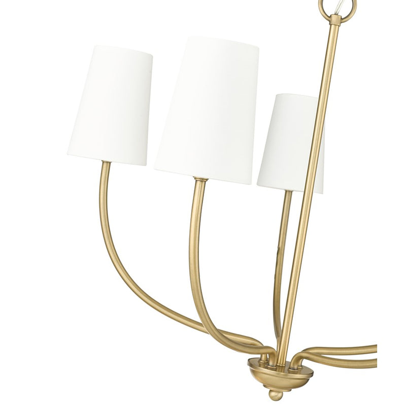 Millennium Lighting Kandor 5Lt Chandelier, Vintage Brass