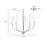 Millennium Lighting Kandor 5Lt Chandelier, Vintage Brass