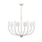 Millennium Lighting Kandor 8Lt Chandelier, Nickel/White Fabric - 29908-BN