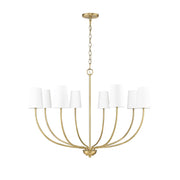 Millennium Lighting Kandor 8Lt Chandelier, Vintage Brass - 29908-VB