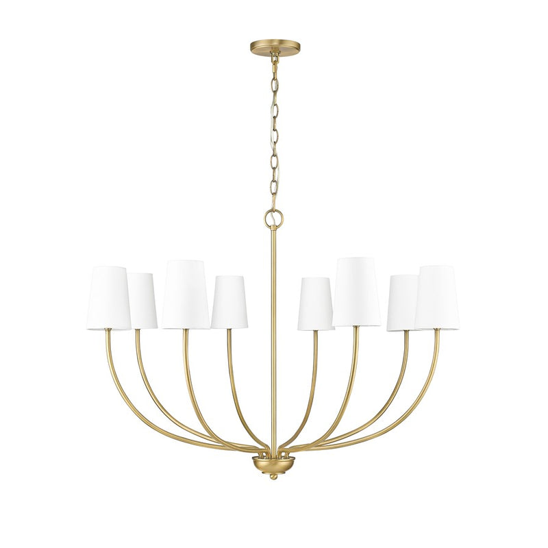 Millennium Lighting Kandor 8Lt Chandelier, Vintage Brass - 29908-VB