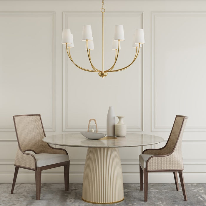 Millennium Lighting Kandor 8Lt Chandelier, Vintage Brass