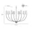Millennium Lighting Kandor 8Lt Chandelier, Vintage Brass