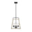 Millennium Lighting Bonnie 4Lt Pendant, Black/Grey Wood - 3004-MB-GW