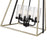 Millennium Lighting Bonnie 4Lt Pendant, Black/Grey Wood