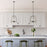 Millennium Lighting Bonnie 4Lt Pendant, Black/Grey Wood