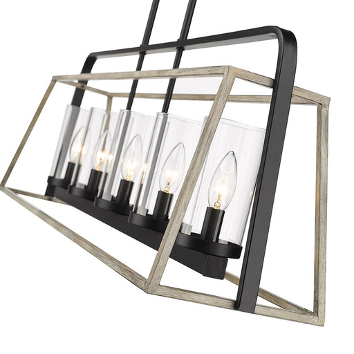 Millennium Lighting Bonnie 5Lt Chandelier, Black/Grey Wood