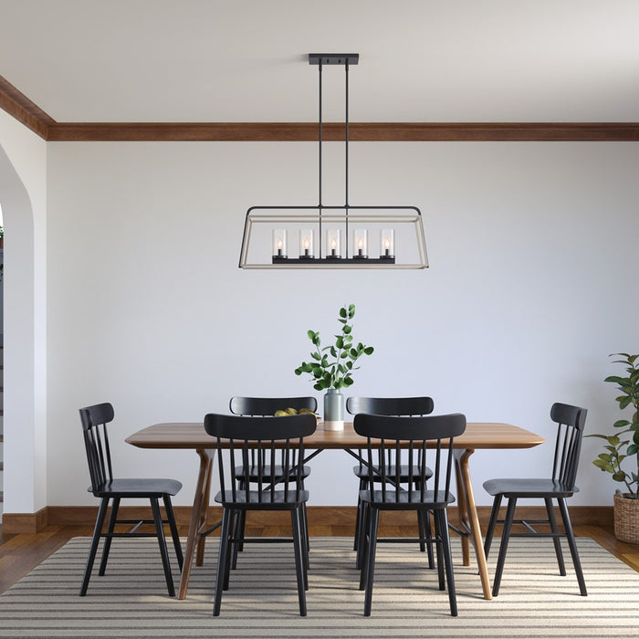 Millennium Lighting Bonnie 5Lt Chandelier, Black/Grey Wood