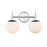 Millennium Lighting Vanity Light, Opal Glass
