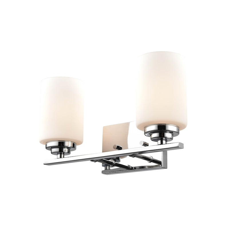 Millennium Lighting Vanity, Chrome/Etched White