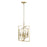 Millennium Lighting Nellis 4Lt 18" Pendant, Modern Gold