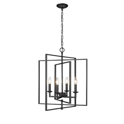 Millennium Lighting Nellis 4Lt 25" Pendant, Black - 3231-MB