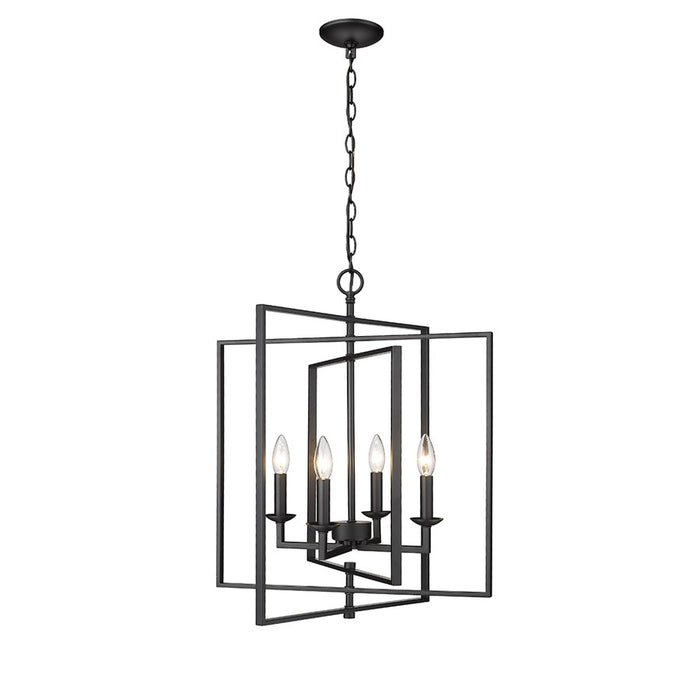 Millennium Lighting Nellis 4Lt 25" Pendant, Black - 3231-MB