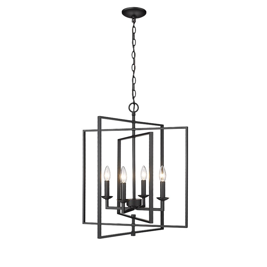 Millennium Lighting Nellis 4Lt 25" Pendant, Black - 3231-MB