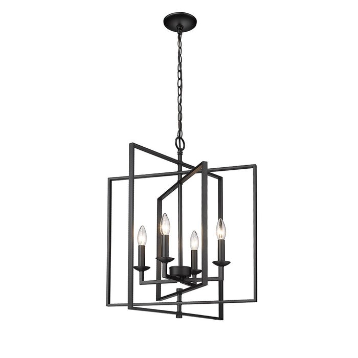 Millennium Lighting Nellis 4Lt 25" Pendant, Black