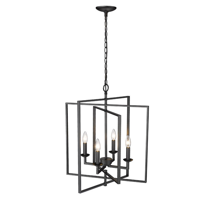Millennium Lighting Nellis 4Lt 25" Pendant, Black