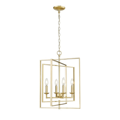 Millennium Lighting Nellis 4Lt 25" Pendant, Modern Gold