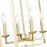 Millennium Lighting Nellis 4Lt 25" Pendant, Modern Gold