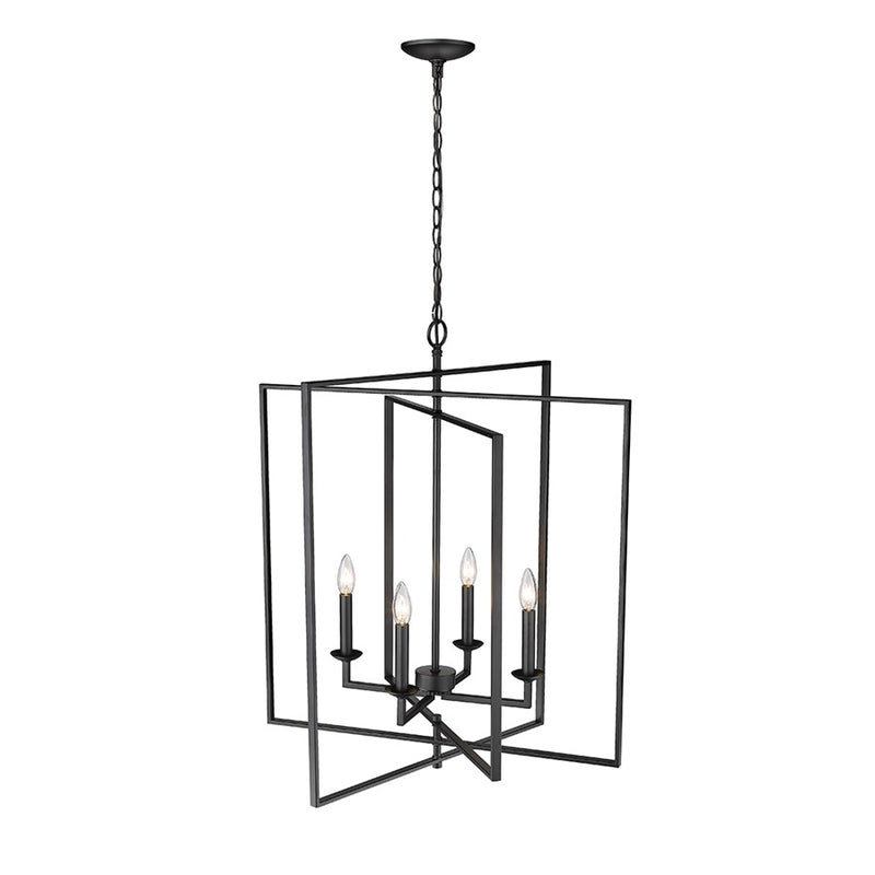 Millennium Lighting Nellis 4Lt 31" Pendant, Black